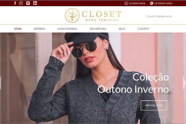 Estudo de caso Closet Moda Feminina e Linking Sites